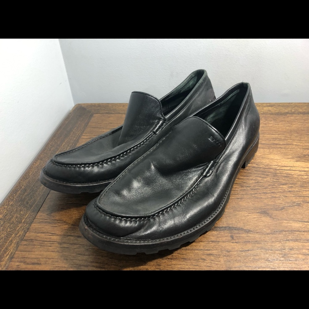 Bally Men’s Black Solid Size 11.5 Loafers